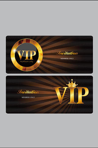 黑金酒吧消费VIP会员卡模板设计