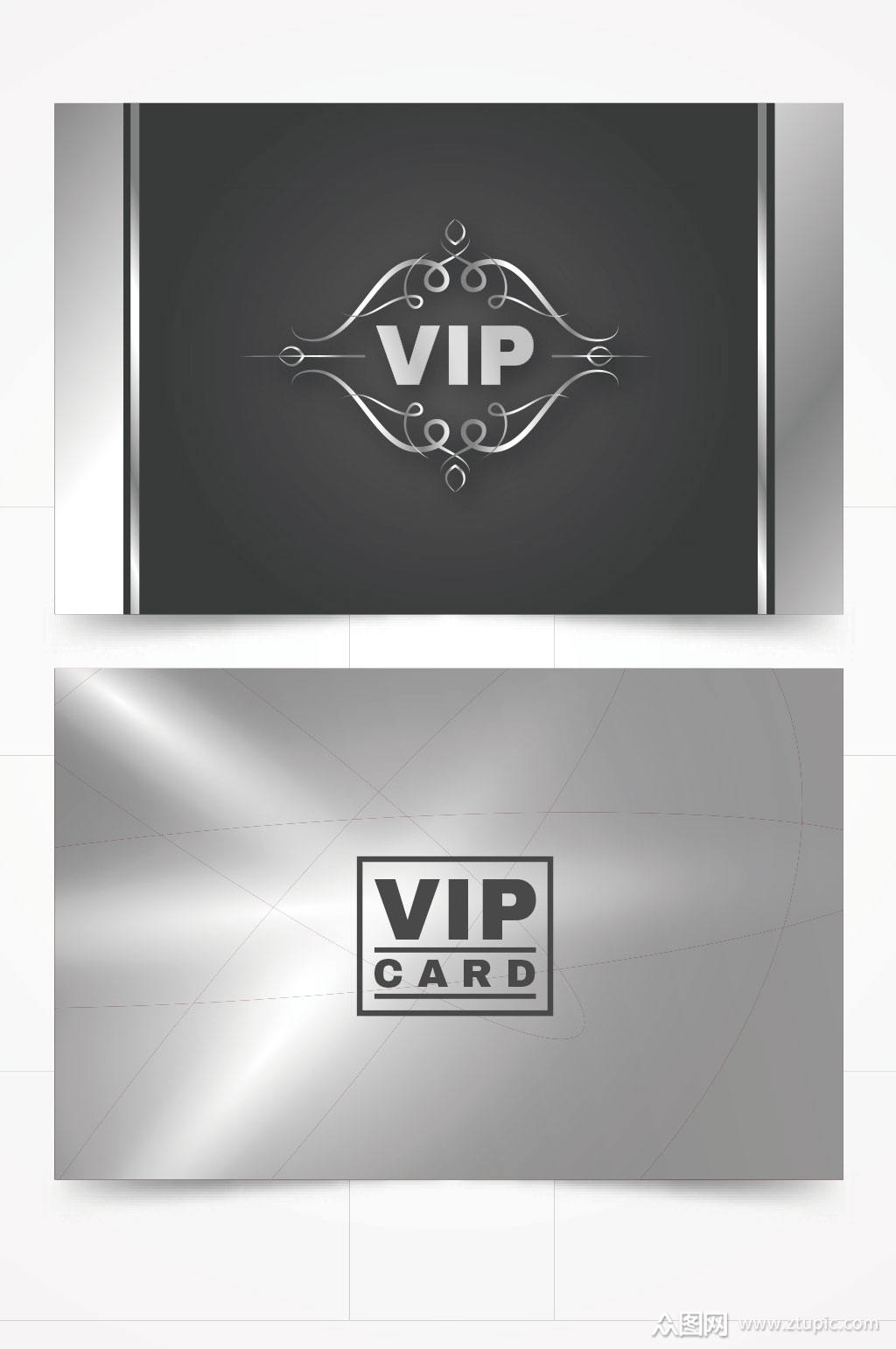 精品vip银卡模板设计素材