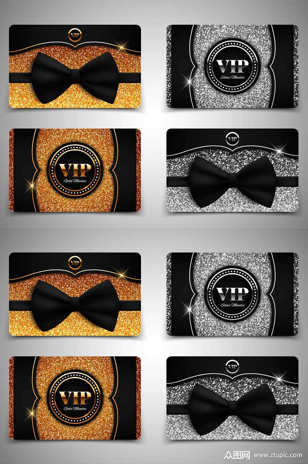 精品高端黑金vip卡模板设计素材