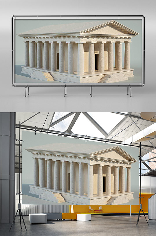 C4D房子建筑模型-众图网
