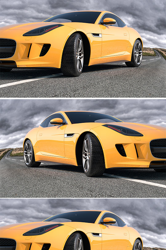 C4D超跑汽車模型海報(bào)