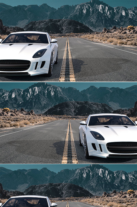 c4d超跑海报汽车模型-众图网