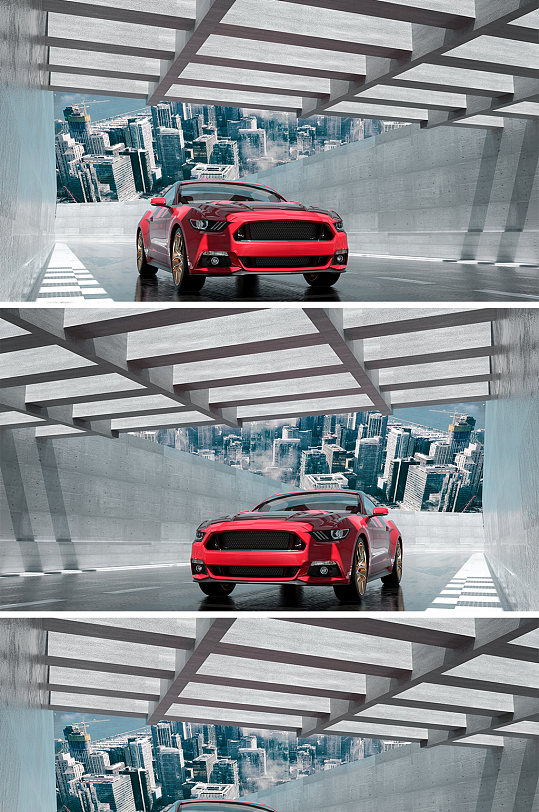 C4D超跑汽车模型-众图网