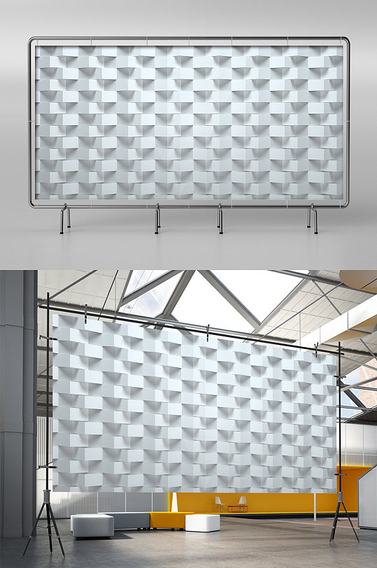 C4D科技高端背景模型