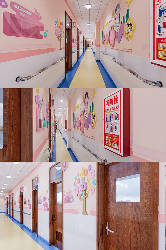 学校走廊文化宿舍文化墙-众图网