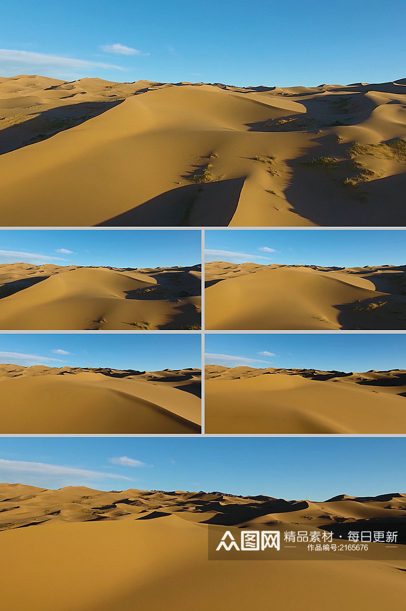金碧沙漠实景拍摄素材