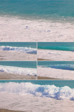 大海波浪实景拍摄