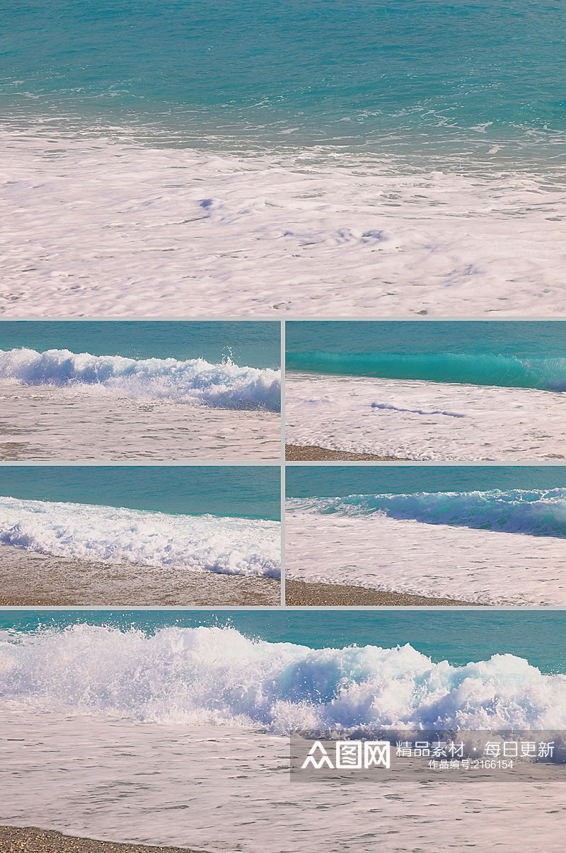 大海波浪实景拍摄素材
