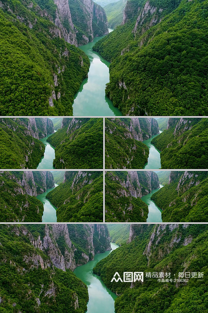 山间河流实景拍摄素材
