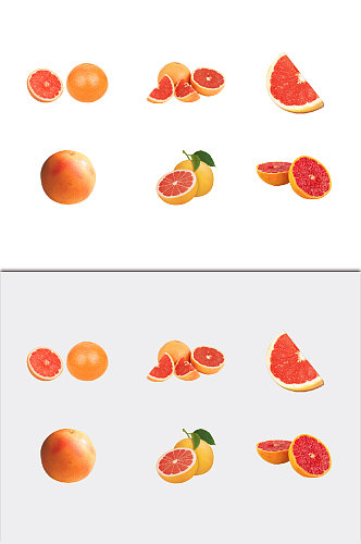 免扣素材橙子水果元素