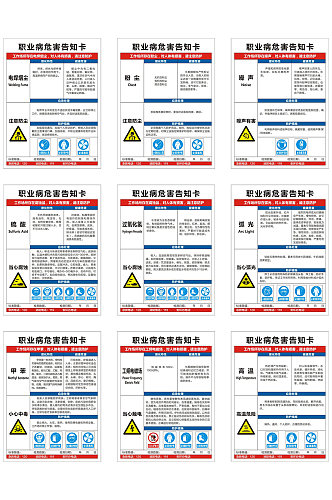 职业病危害告知卡