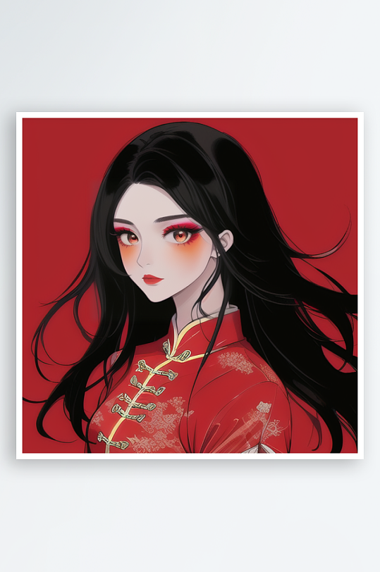 美少女清纯插画系列