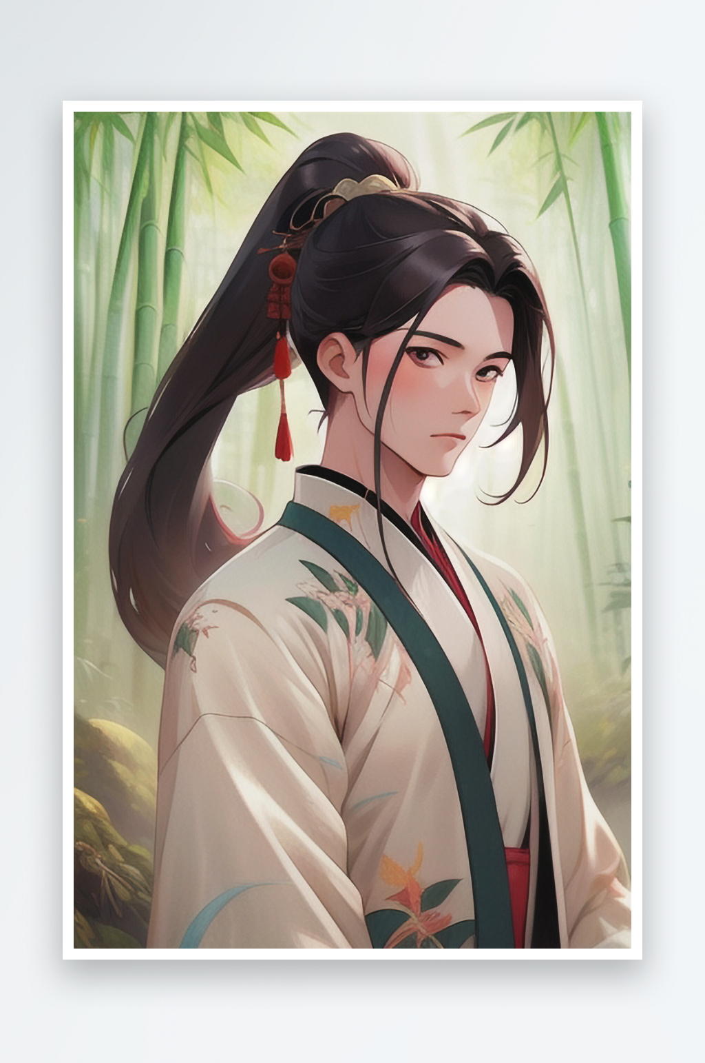 国风靓男靓女汉服插画系列二素材
