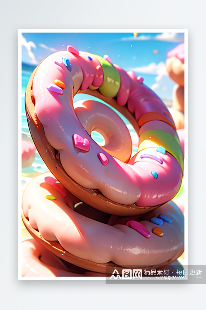 甜甜圈甜品系列图素材