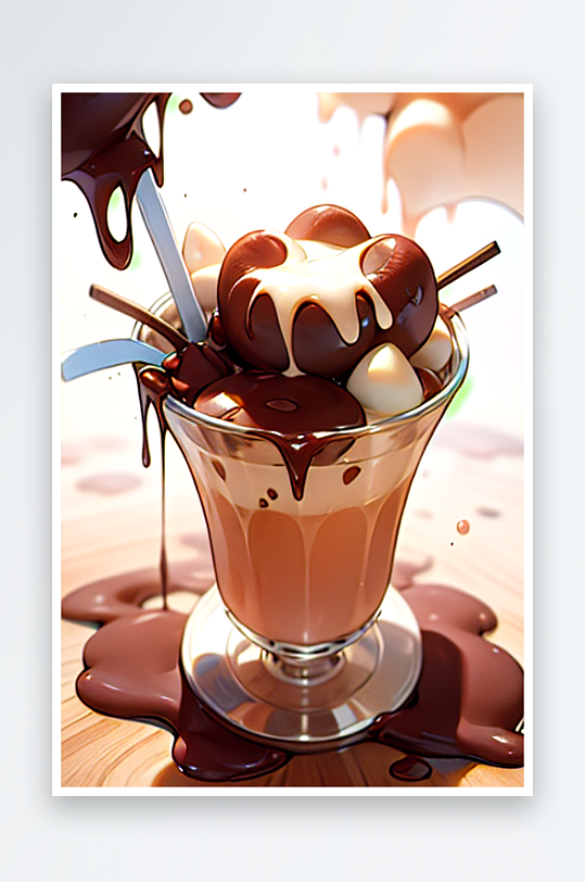 一份巧克力咖啡饮品系列图