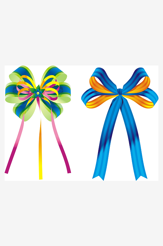 蝴蝶结丝带装饰元素-众图网