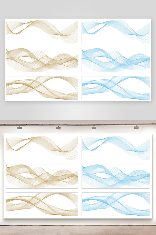 玻璃腰线渐变线条-众图网