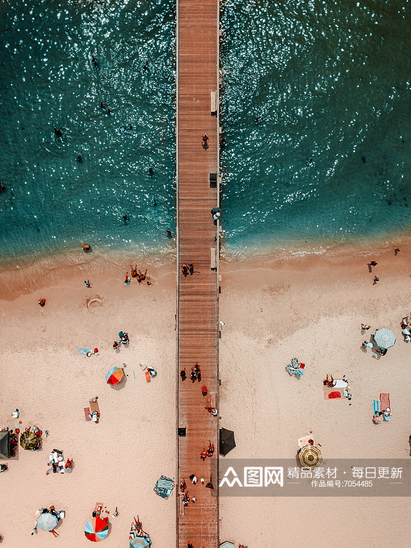 高清沙滩海边风景摄影图素材