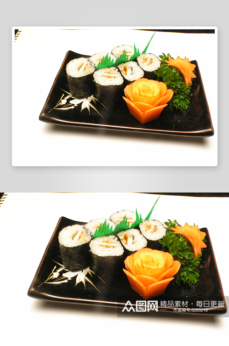 鳗鱼寿司卷摄影图片素材