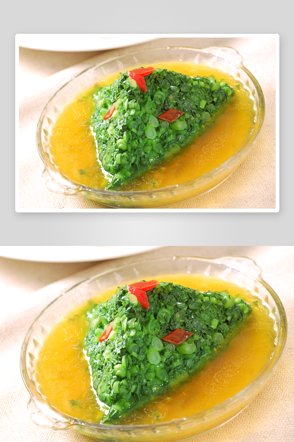 鸡汁青菜钵摄影图片素材
