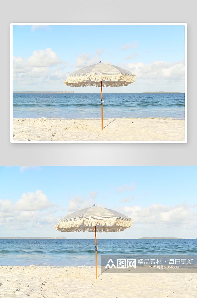 高清沙滩海边风景摄影图素材