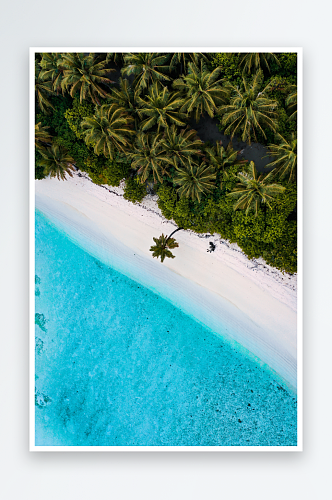 大海沙滩海边风景高清摄影图