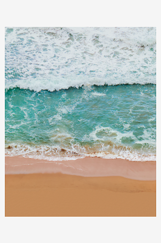 大海沙滩海边风景高清摄影图