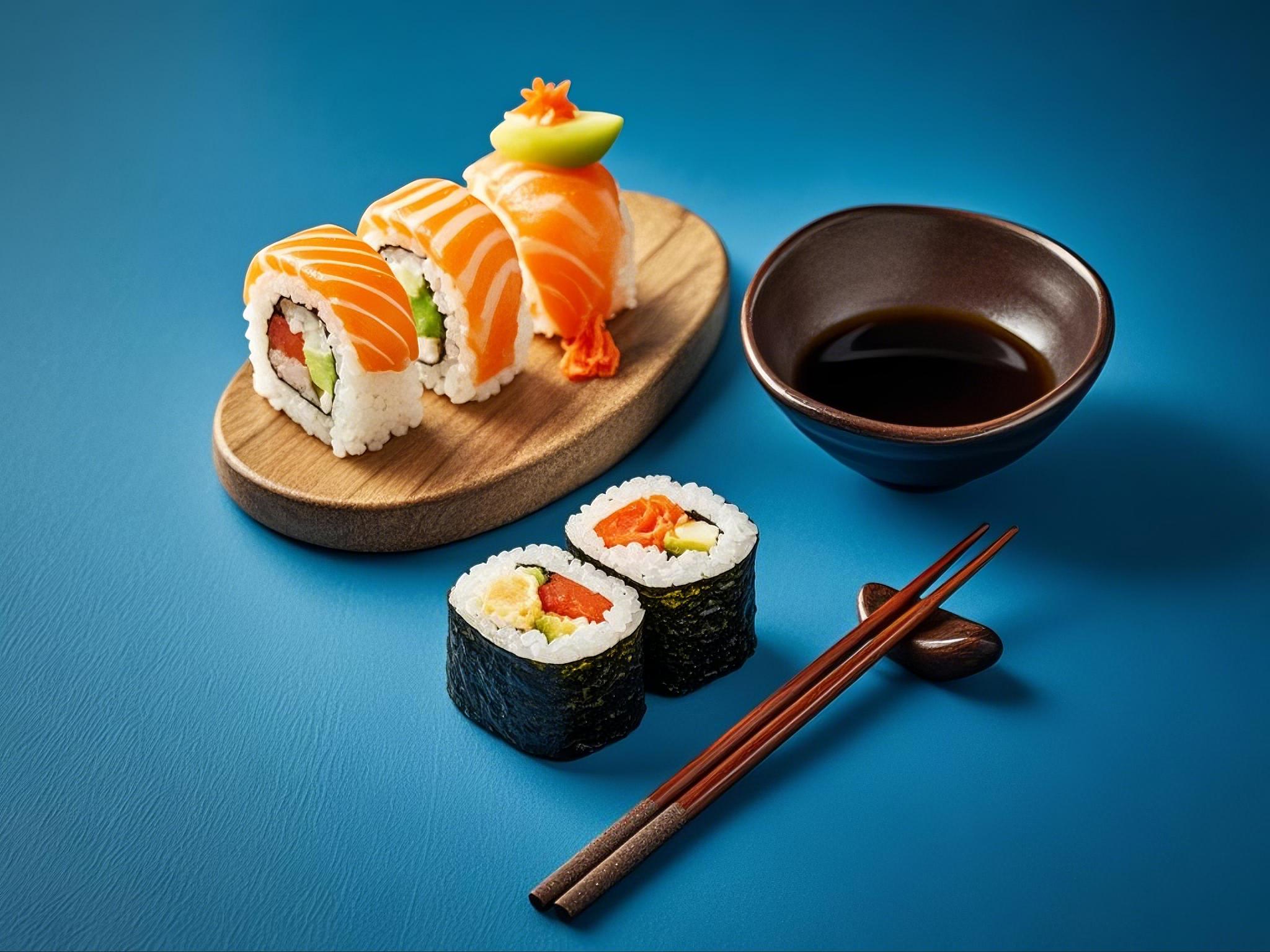 寿司饭团日式料理日本美食美味新鲜素材