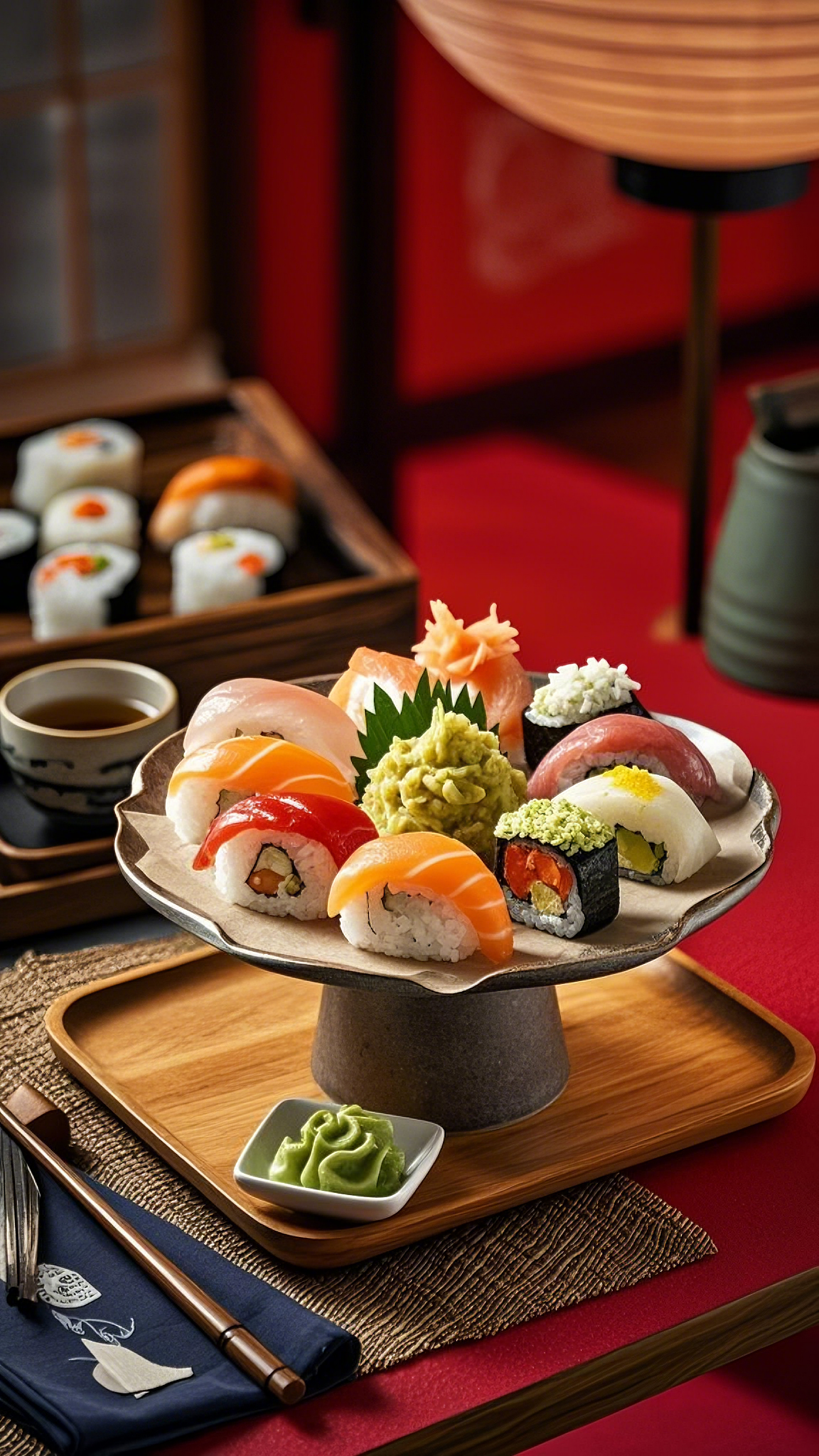 寿司新鲜日本美食料理日式美味饭团素材