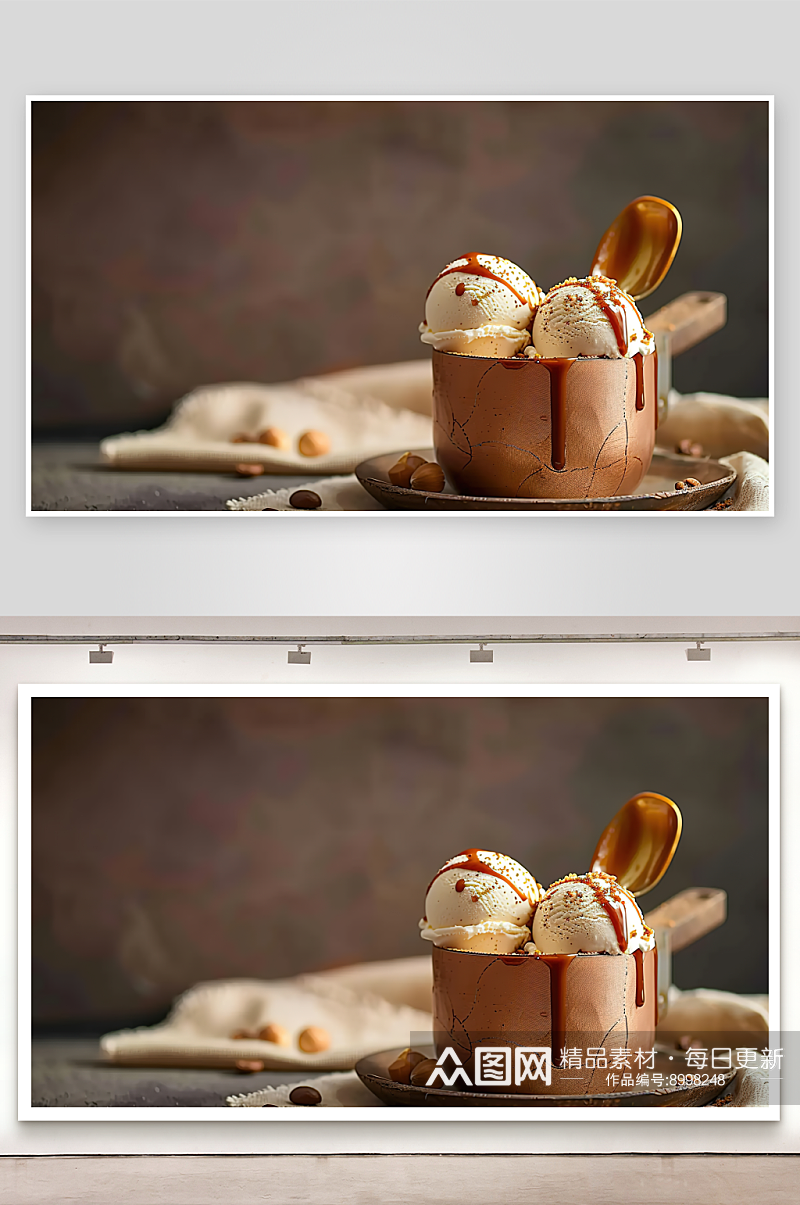 冰淇淋雪糕冰棍甜点甜食摄影素材