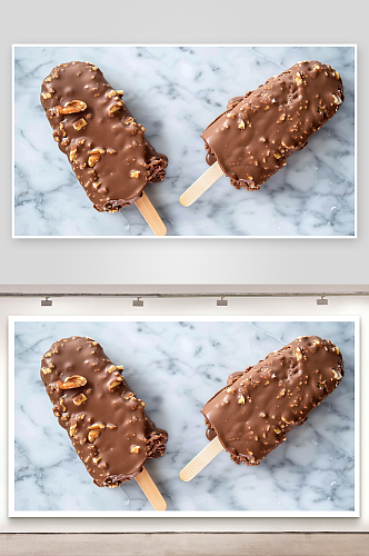 雪糕冰淇淋奶油巧克力甜食摄影