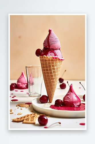雪糕奶油美味巧克力冰淇淋甜食冰棍甜品美食