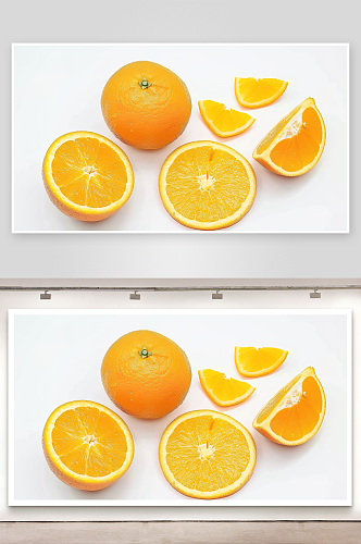 橙子果肉柑橘橘子鲜香自然绿色维c果汁水果