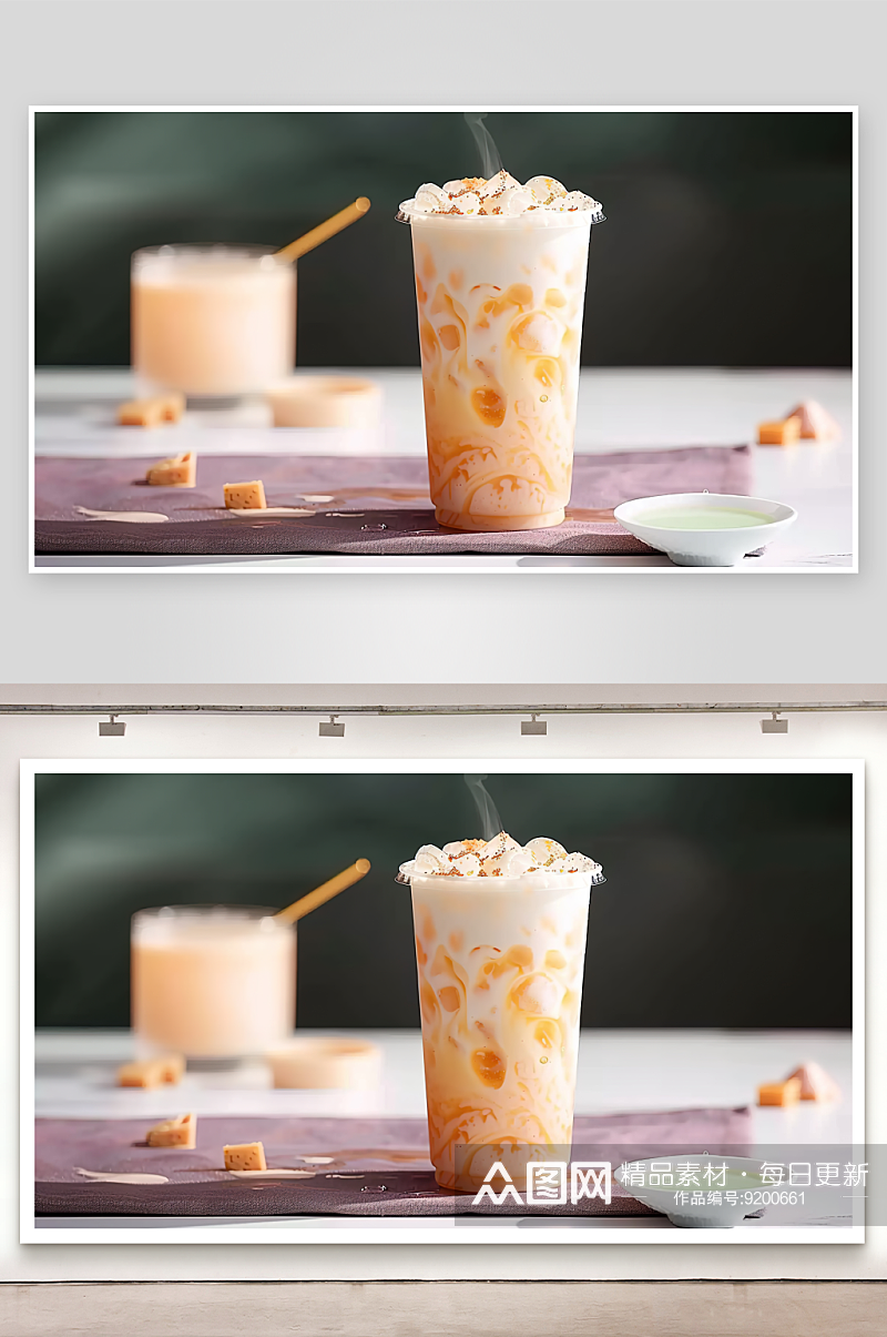 奶茶冷饮柠檬草莓夏日饮料饮品芒果果汁水果素材