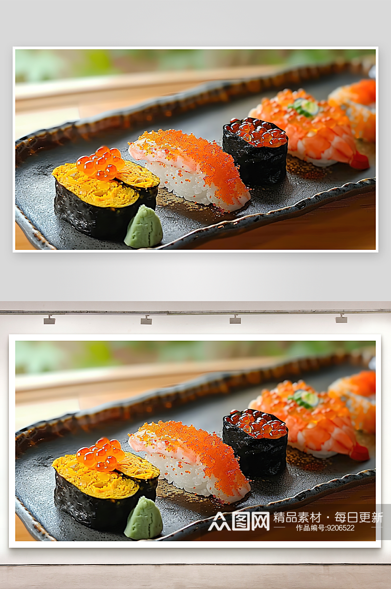 寿司营养海鲜点心美食料理米饭美味素材