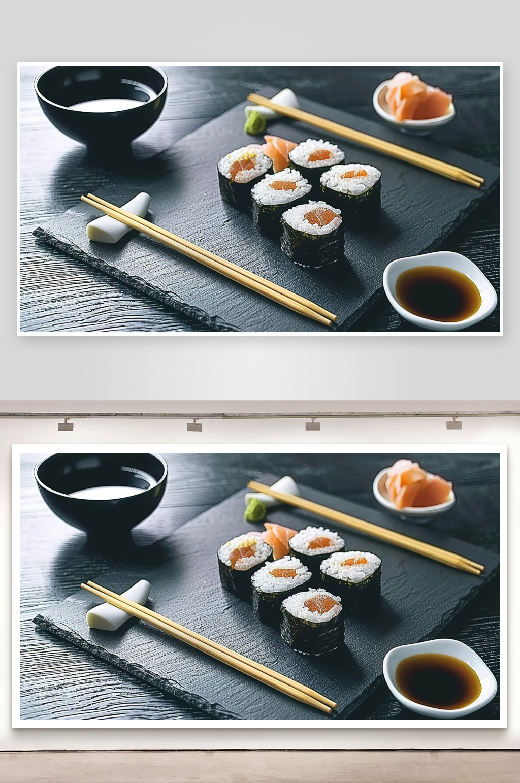 寿司饭团海鲜蔬菜鲜虾美味鱼肉日本料理素材
