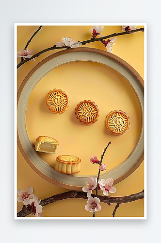 月饼传统中秋糕点中国甜食点心节日美食