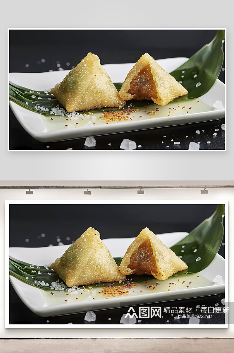 粽子粽叶端午糕点传统飘香美味美食素材