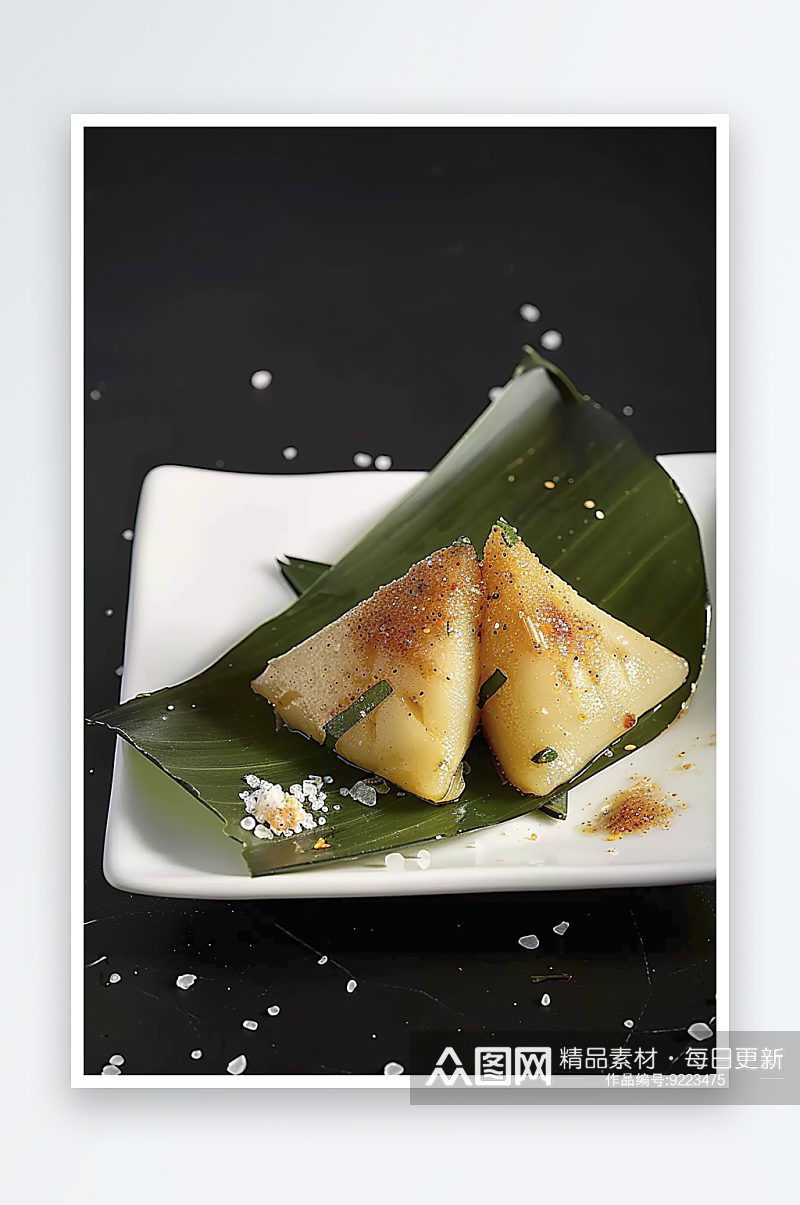 粽子美食中国美味粽叶高清糕点端午飘香传统素材