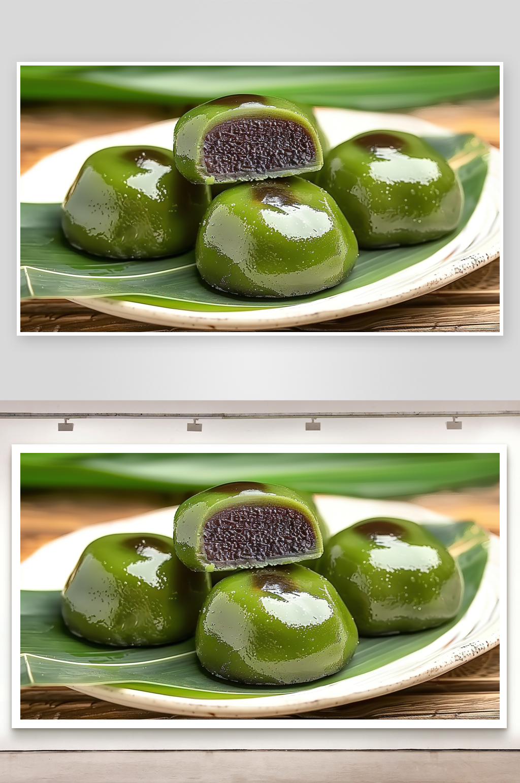 青团传统节日糕点点心美食美味素材