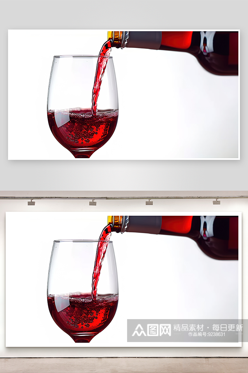 红酒酒具庆祝摄影品酒红色酒杯酒瓶倒酒素材