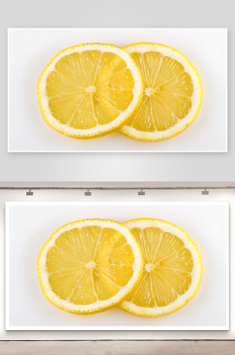 柠檬果肉酸橙夏季新鲜果汁水果柠檬片