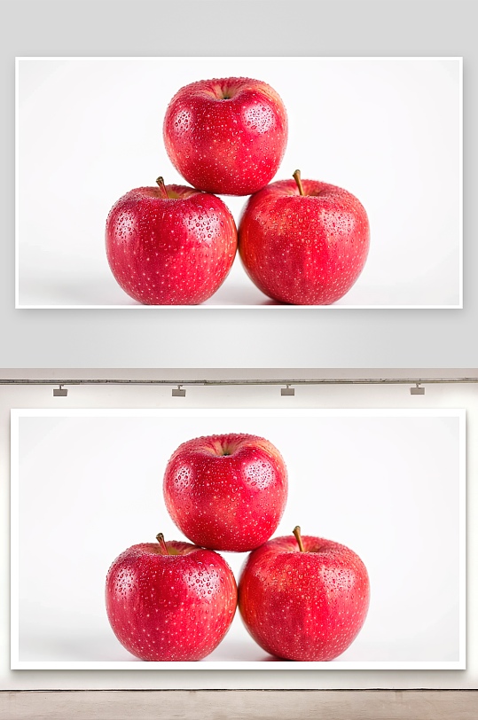 苹果健康水果有机特写红色美味新鲜天然