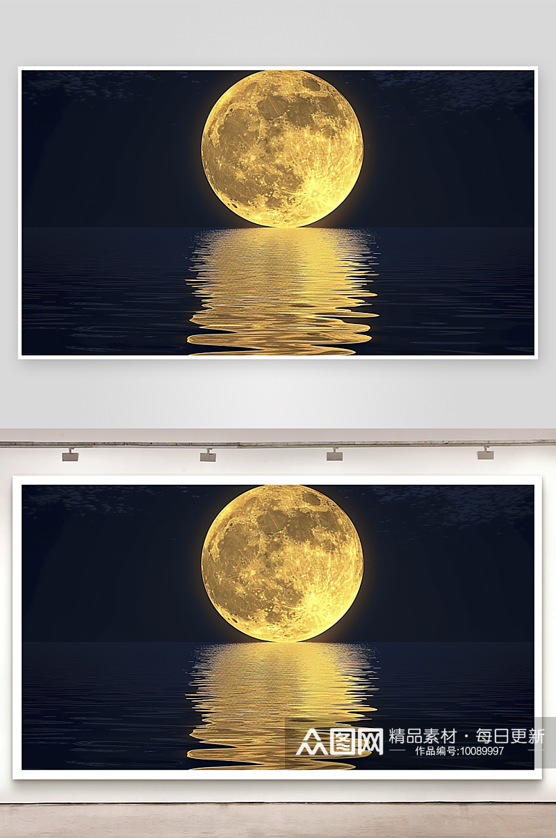 夜色夜空月色高清月光摄影天空圆月月亮素材