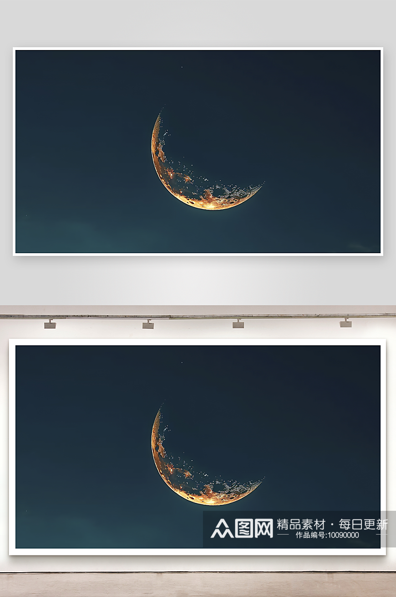 夜色天空摄影中秋唯美月亮赏月月光风光素材
