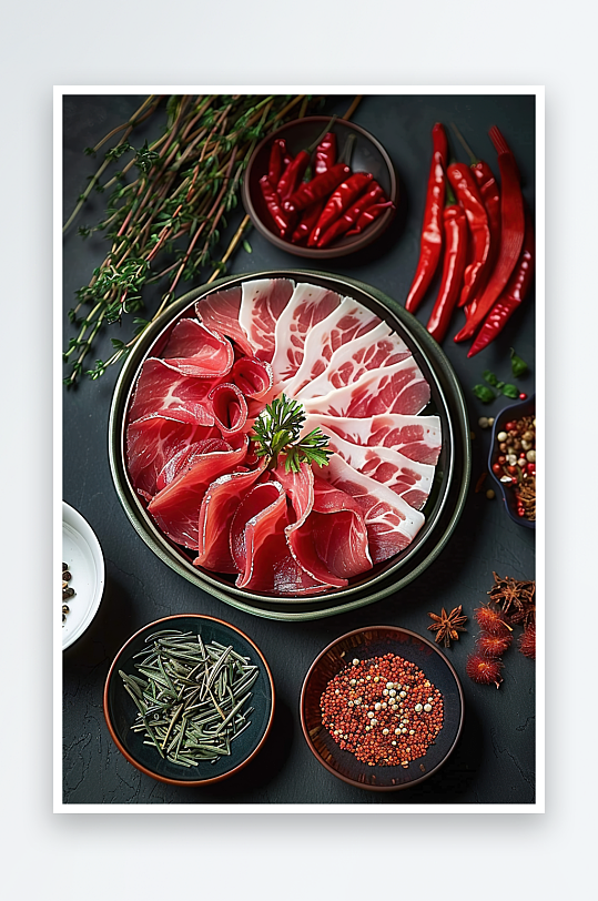 火锅海鲜辣椒美味麻辣牛肉重庆烹饪香辣