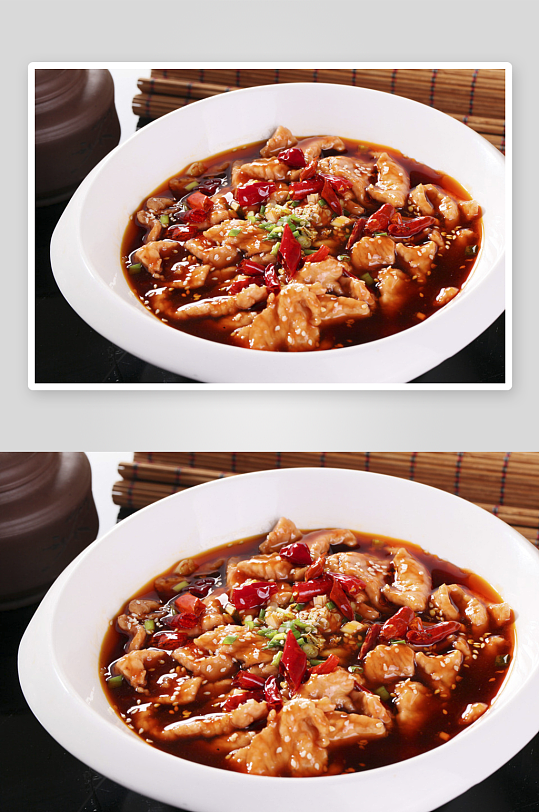 餐饮肉片美味牛肉美食麻辣水煮肉类