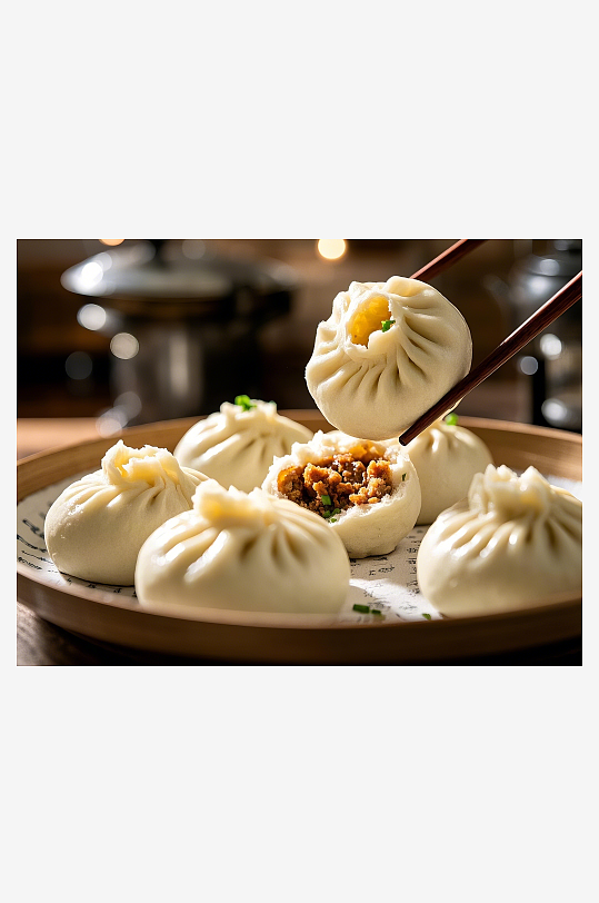 包子美味早餐餐包中式美食肉包包点