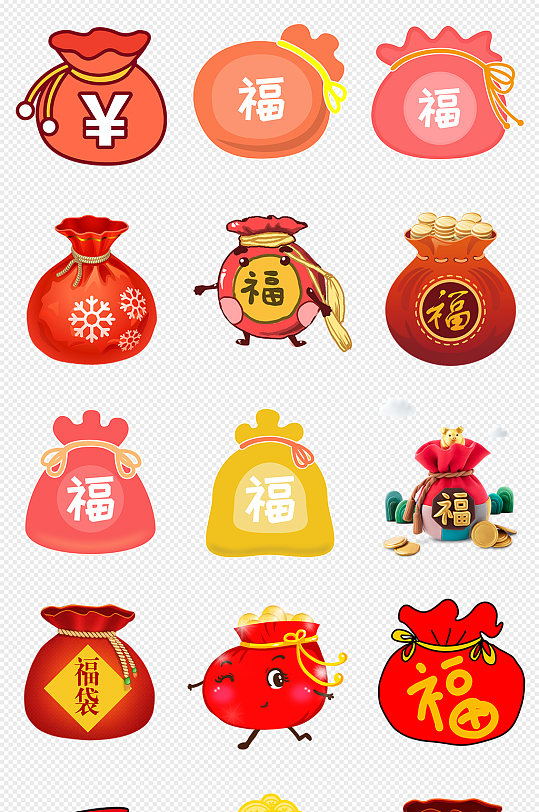 红色福袋图片 红色福袋素材下载 众图网