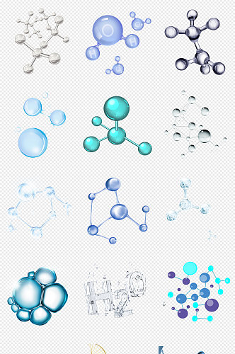 分子化学分子PNG免抠素材 化学元素